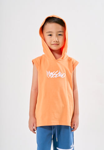 Mossimo Kids Mathias Apricot Orange Sleeveless Hoodie