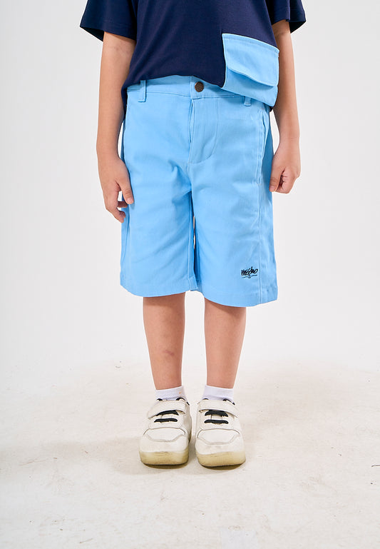 Mossimo Kids Bentley Blue Boys Pocket Tshirt and Rolled Up Short