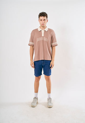Mossimo Janus Light Brown Modified Oversized Fashion Top