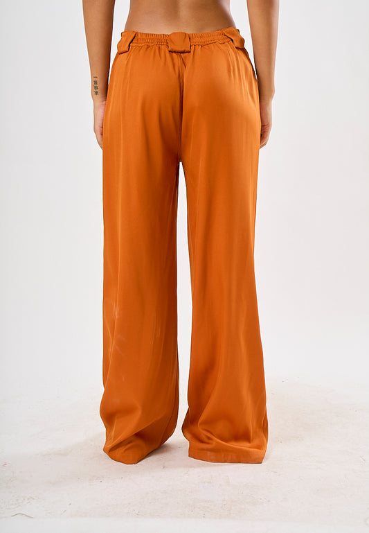 Mossimo Krista Nutshell Brown Wide Leg Mid Trousers