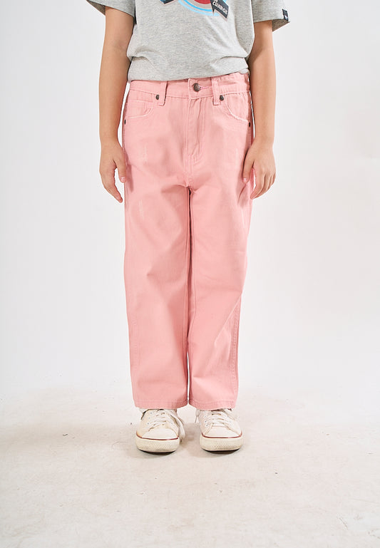 Mossimo Kids Cristela Pink Washed Loose Jeans