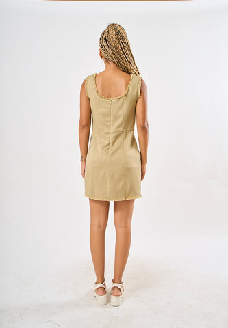 Mossimo Alyza Sage Green Tweed Slip On Dress