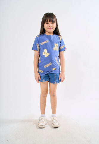 Mossimo Kids Jaze Blue Mossybear Graphic Tshirt