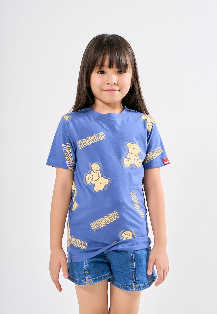 Mossimo Kids Jaze Blue Mossybear Graphic Tshirt