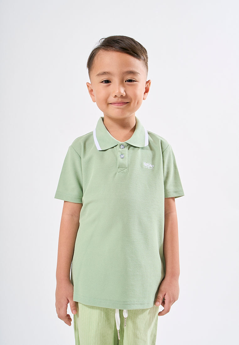 Mossimo Kids Brayden Green Polo and Checkered Short