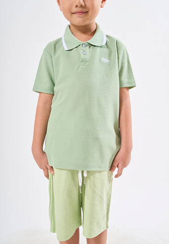 Mossimo Kids Brayden Green Polo and Checkered Short