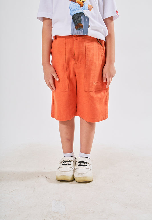 Mossimo Kids Aldwin Apricot Orange Patch Pocket Shorts