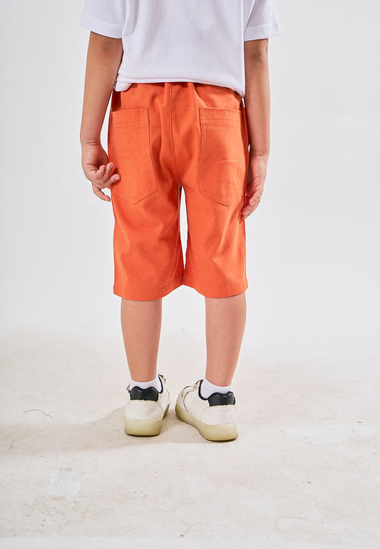 Mossimo Kids Aldwin Apricot Orange Patch Pocket Shorts