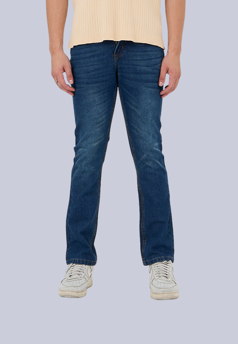 Mossimo Zaldy Dark Indigo Slim Straight Mid Rise Jeans