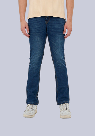 Mossimo Zaldy Dark Indigo Slim Straight Mid Rise Jeans