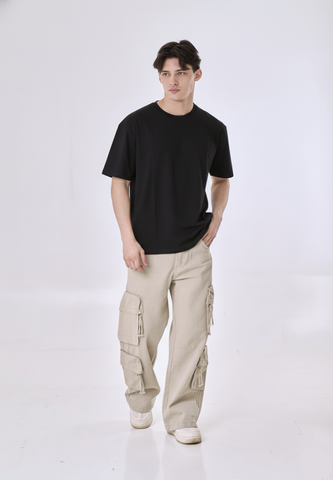 Mossimo Alby Black Premium Roundneck Classic Fit Tee