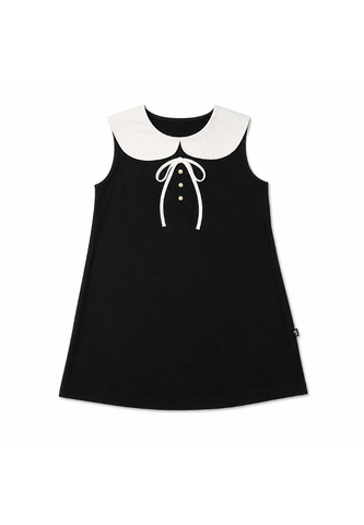 Mossimo Kids Black Collar and Ribbon Sleeveless Dress - For Girls