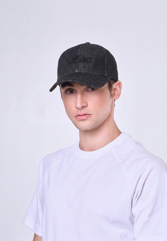 Mossimo Black Baseball Cap w/ 3D Embroidery For Men