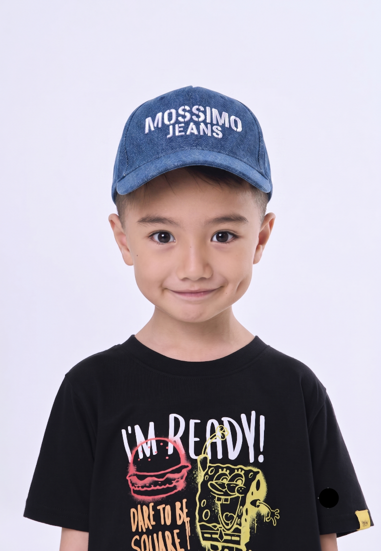Mossimo Kids Navy Blue Embroidered Denim Cap
