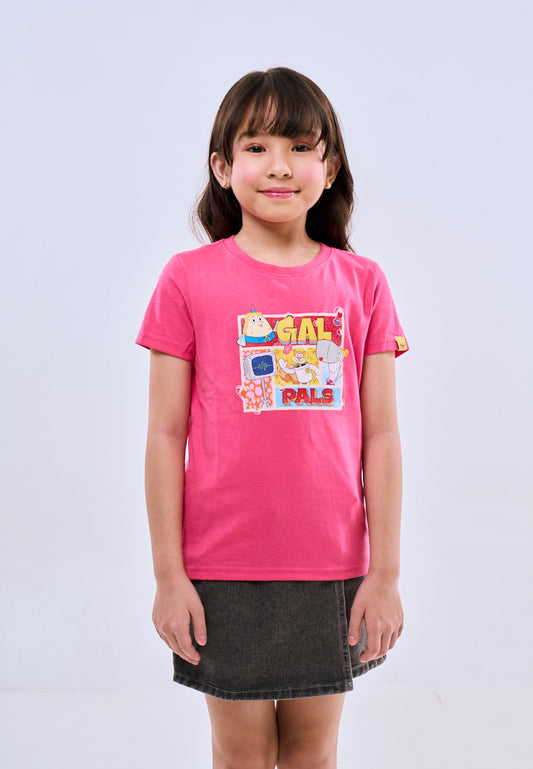 Mossimo Kids Raspberry Spongebob Basic Tshirt w/ DTF For Girl