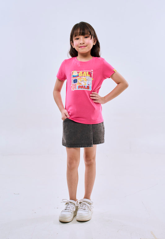 Mossimo Kids Raspberry Spongebob Basic Tshirt w/ DTF For Girl