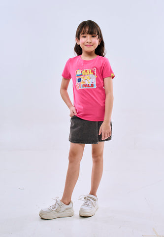 Mossimo Kids Raspberry Spongebob Basic Tshirt w/ DTF For Girl