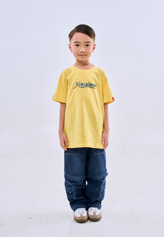 Mossimo Kids Yellow Lace Basic Roundneck Tshirt- For Boys