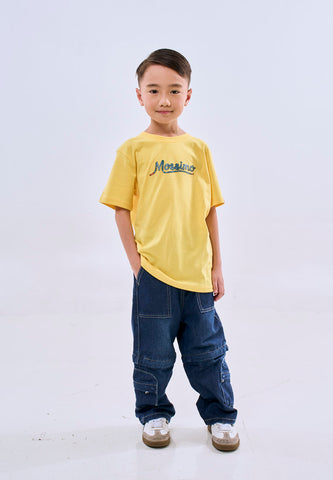 Mossimo Kids Yellow Lace Basic Roundneck Tshirt- For Boys