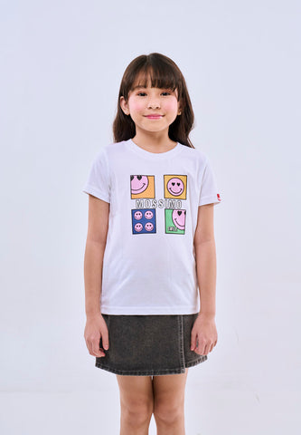 Mossimo Kids Anne White Basic Graphic Tshirt For Girl