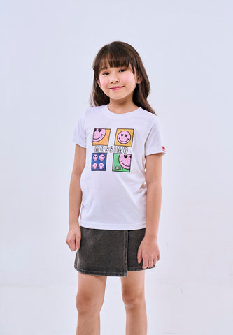 Mossimo Kids Anne White Basic Graphic Tshirt For Girl