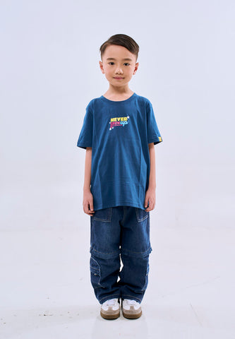 Mossimo Kids Soda Blue Spongebob Basic Tshirt w/ DTF For Girl For Boy Unisex