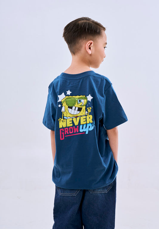 Mossimo Kids Soda Blue Spongebob Basic Tshirt w/ DTF For Girl For Boy Unisex