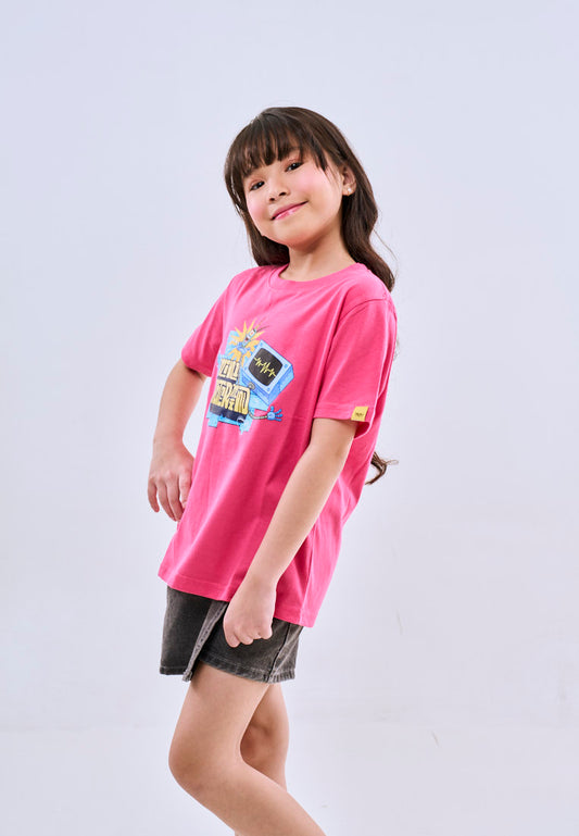 Mossimo Kids Raspberry Spongebob Basic Tshirt w/ DTF For Girl For Boy Unisex