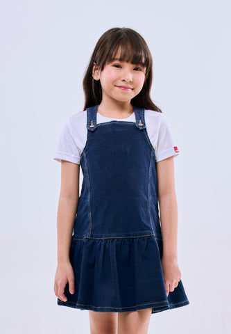 Mossimo Kids Girls Blue Denim Jumper Dress (not included inner)