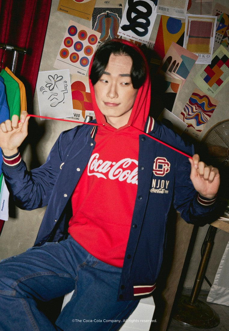 Mossimo Maeve Red Coca Cola Modern Fit Hoodie