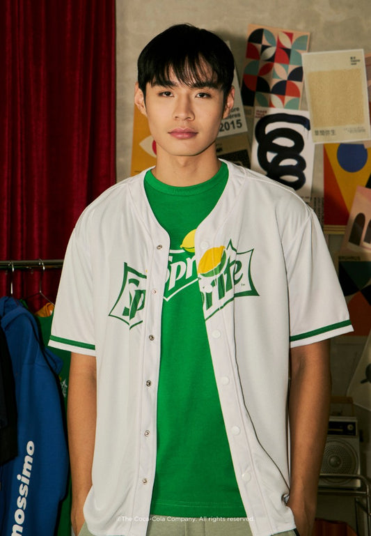 Mossimo Arvie White Sprite Baseball Urban Fit Shirt
