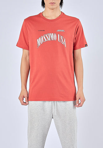 Mossimo Marx Dark Orange Muscle Fit Tee