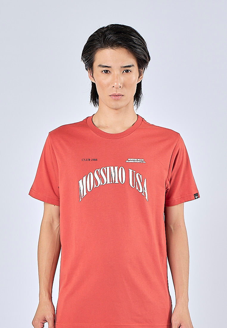 Mossimo Marx Dark Orange Muscle Fit Tee