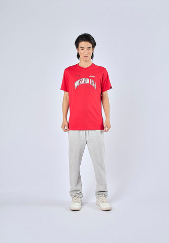 Mossimo Marx Red Muscle Fit Tee