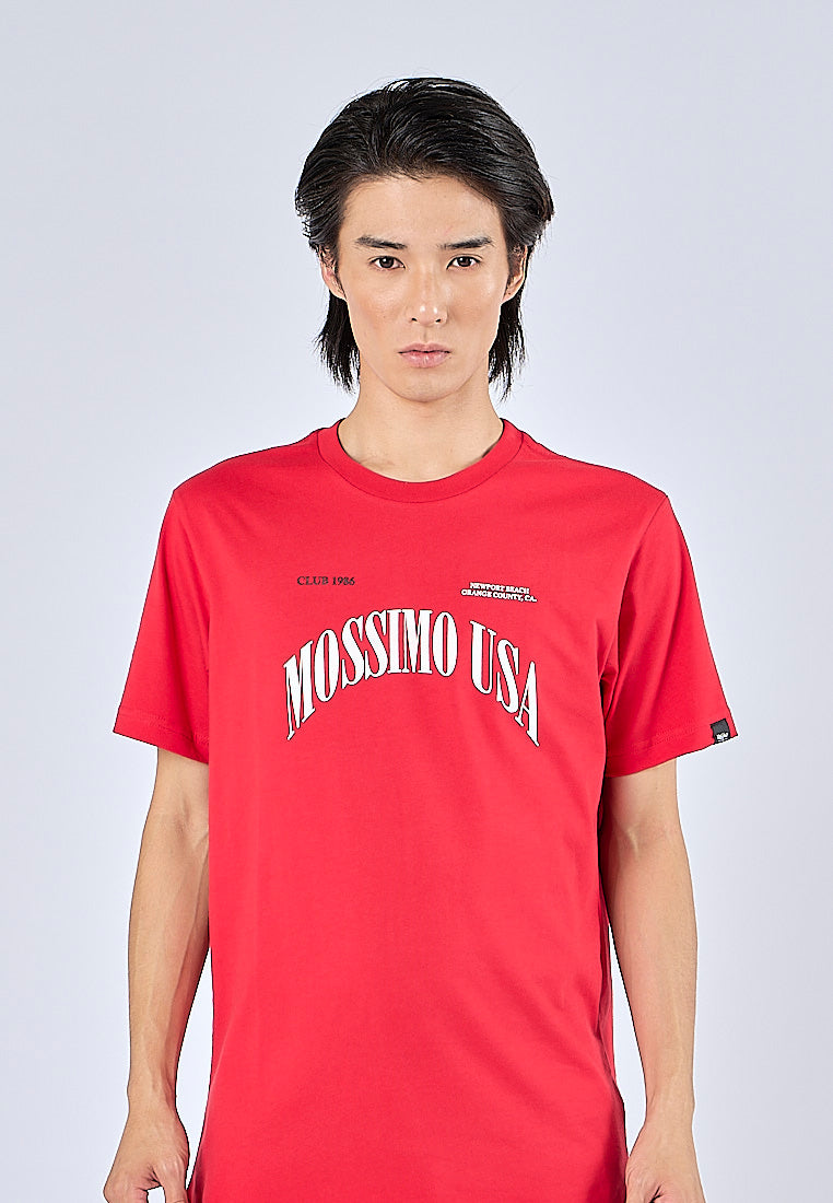 Mossimo Marx Red Muscle Fit Tee