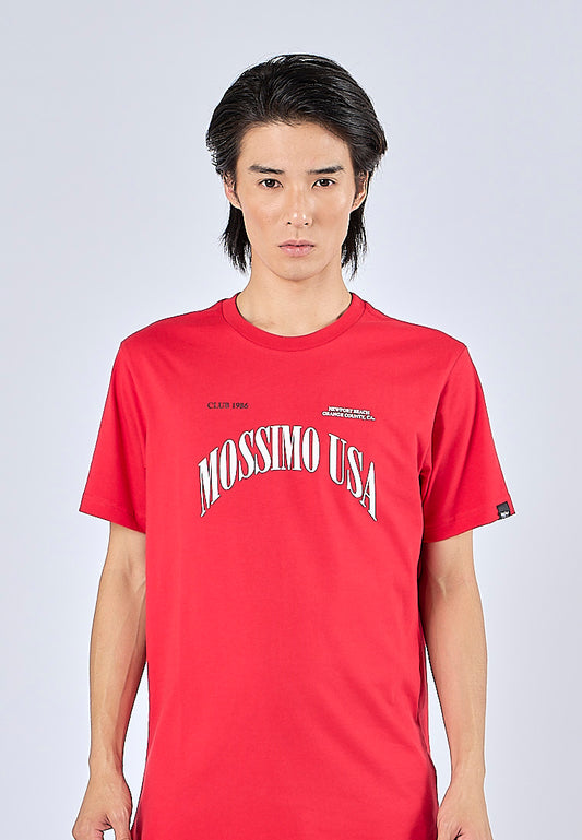 Mossimo Marx Red Muscle Fit Tee