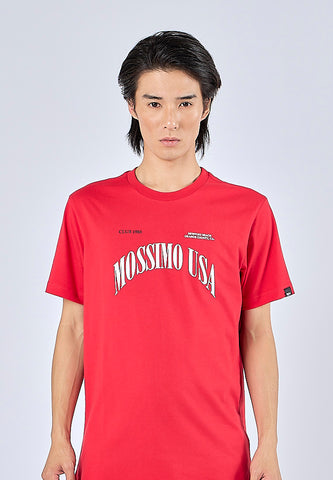 Mossimo Marx Red Muscle Fit Tee