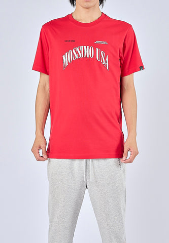 Mossimo Marx Red Muscle Fit Tee