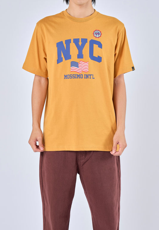 Mossimo Arvy Mustard Yellow Comfort Fit Tee