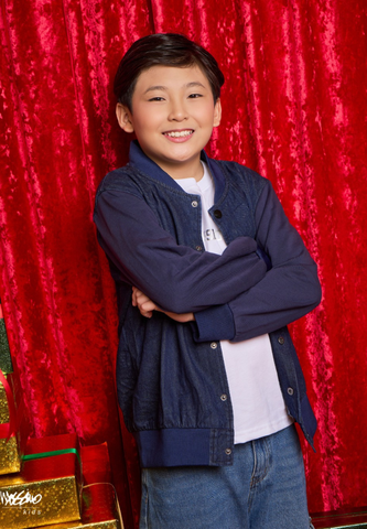 Mossimo Kids Lumen Dazz Blue Denim Varsity Jacket