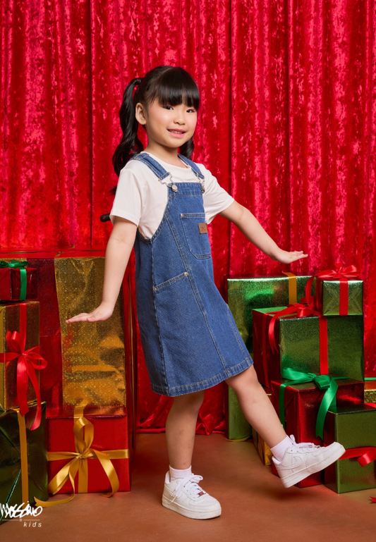 Mossimo Kids Evella Medium Blue Jumper Denim Dress