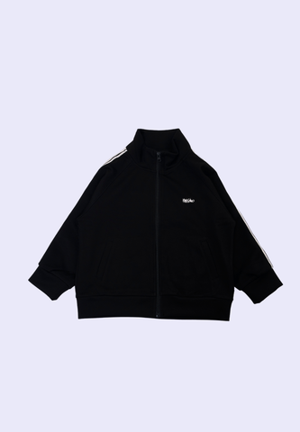 Mossimo Kids Lysandra Black Loose Knit Track Jacket