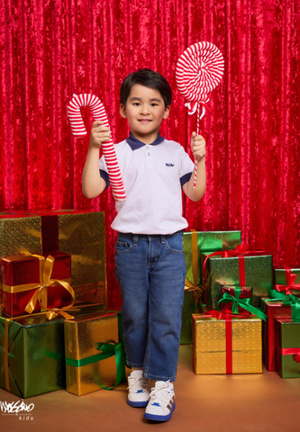 Mossimo Kids Raphael White Collar Polo Shirt