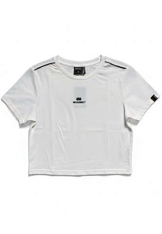 Mossimo Lydia White Classic Cropped Fit Tee