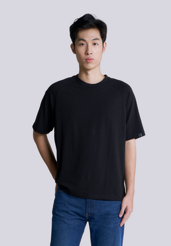 Mossimo Briar Black Raglan Modern Fit Tee