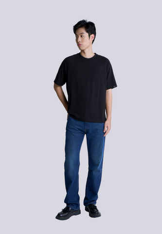 Mossimo Briar Black Raglan Modern Fit Tee