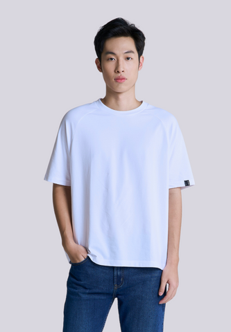 Mossimo Briar White Raglan Modern Fit Tee