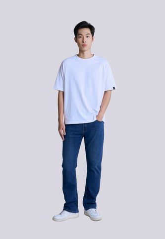 Mossimo Briar White Raglan Modern Fit Tee
