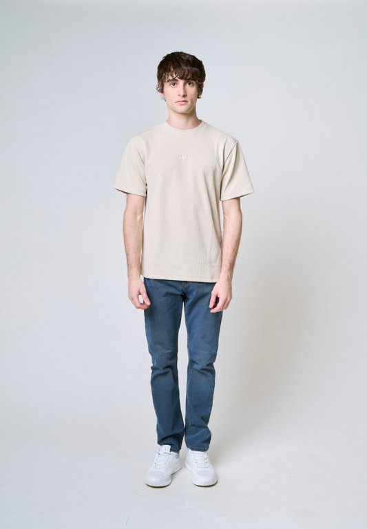 Mossimo Robin Khaki Round Neck Comfort Fit Tee