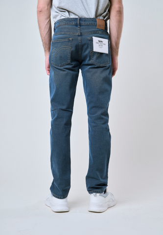 Mossimo Myles Medium Blue Slim Tapered Denim Basic Five Pocket Jeans